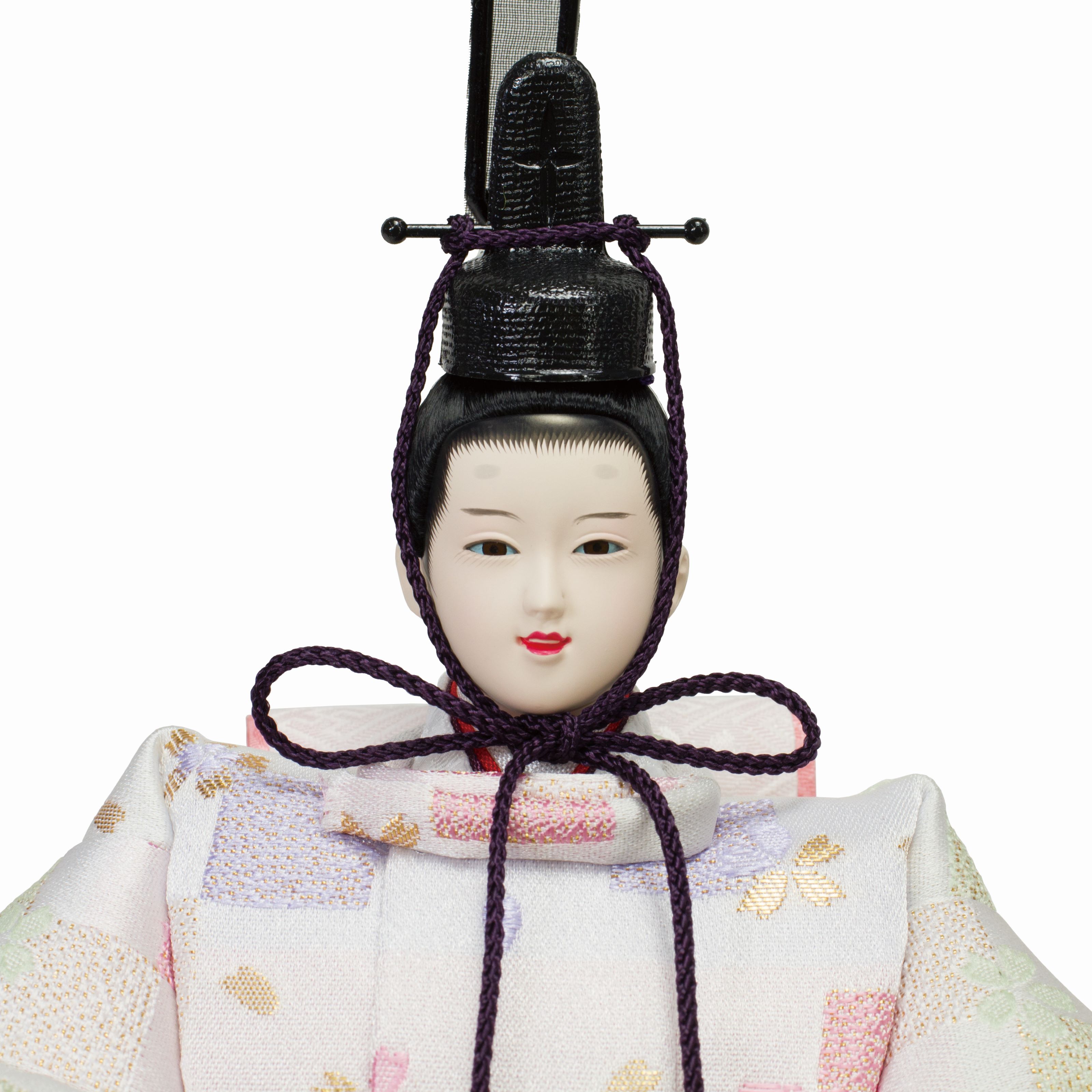 送料無料】雛人形 親王飾り 二人飾り 衣装着 芥子親王飾り 三曲塗桐桜