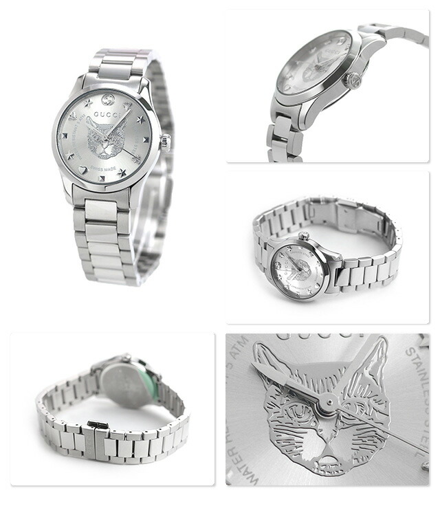 楽天市場】グッチ 時計 Gタイムレス 27mm 猫 レディース 腕時計