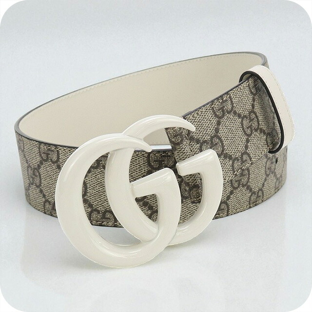 中古 グッチ ベルト レディース ブランド GUCCI ダブルG ワイド 400593