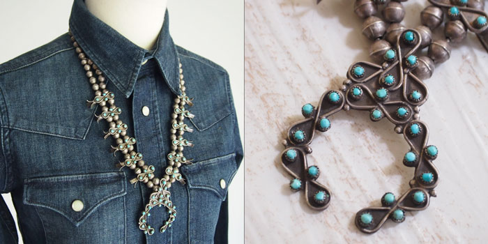 INDIAN JEWELRY】 インディアンジュエリー OLD PAWN NAVAJO スカッシュ