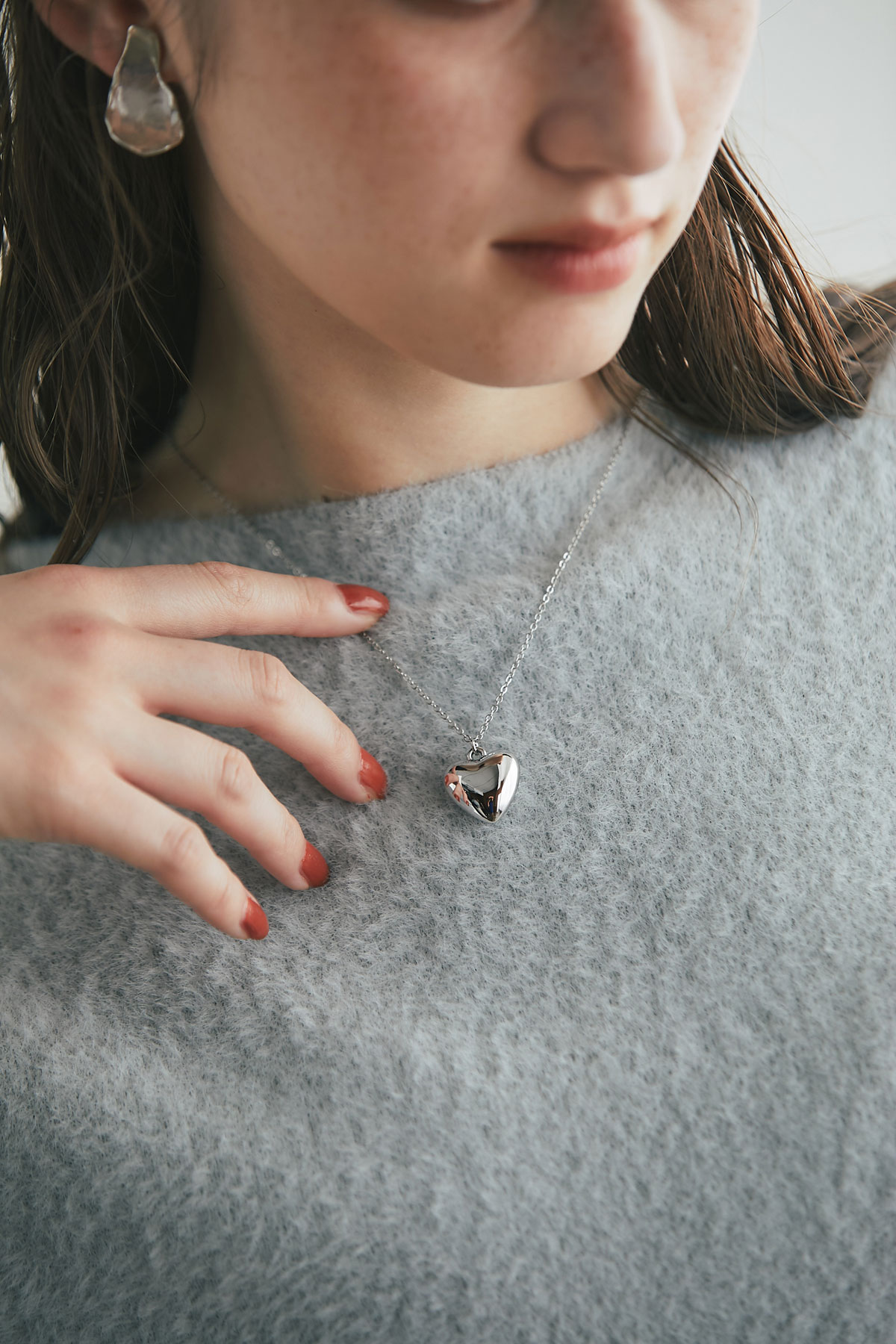 真鍮ハートネックレス※一部店舗のみ入荷