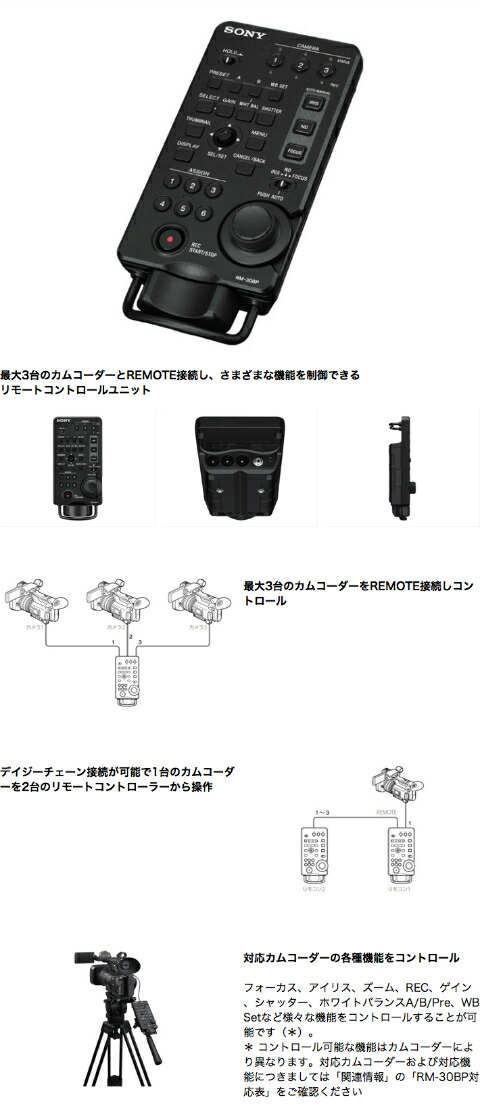楽天市場】SONY RM-30BP リモートコントロールユニット : ALLCAM