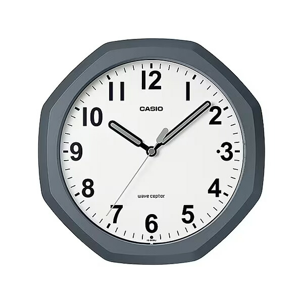 送料無料(沖縄・北海道・離島除く)□掛置兼用時計 電波時計 八角形