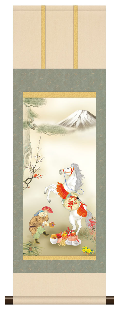 楽天市場】【スーパーSALE10％OFF】10年保証 掛け軸 ミニ掛け軸 和風