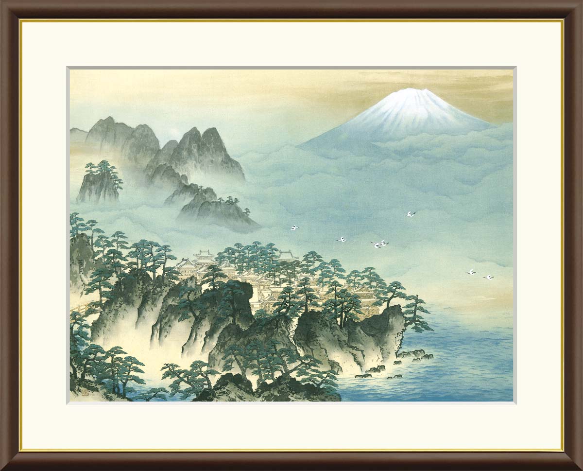 楽天市場】【スーパーSALE10％OFF】日本の名画 日本画 霊峰不二(れい