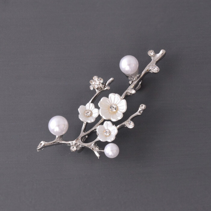 楽天市場】桜モチーフ パール×ビジュー ブローチ 送料無料 フォーマル