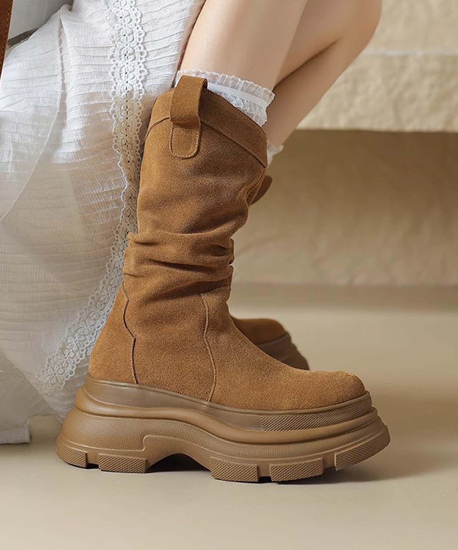 楽天市場】【2025NEW】 【SHOES 365】女性用ミッドカーフブーツ 厚底