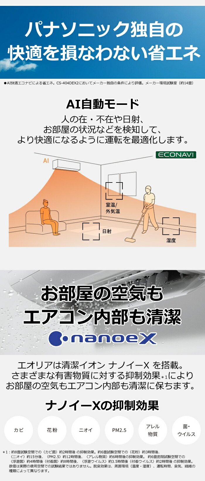 楽天市場】エアコン 8畳用 パナソニック 2.5kW エオリア EXシリーズ