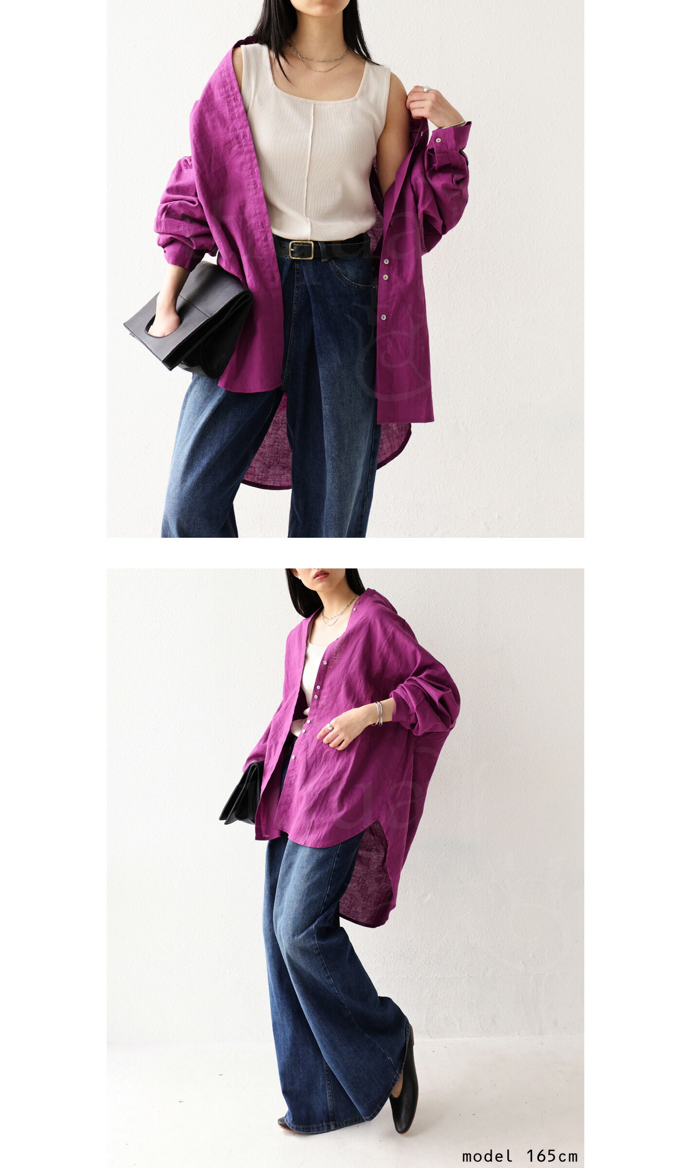 リネンシャツ シャツ レディース トップス 長袖 送料無料・再入荷 (500