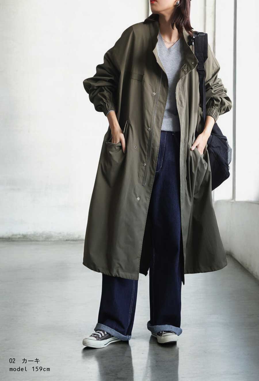 モッズコート コート レディース アウター 長袖 送料無料・メール便