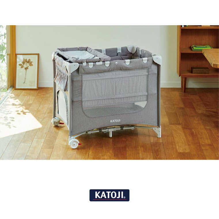 楽天市場】KATOJI(カトージ) | ポータブルベビーベッド おむつ替え