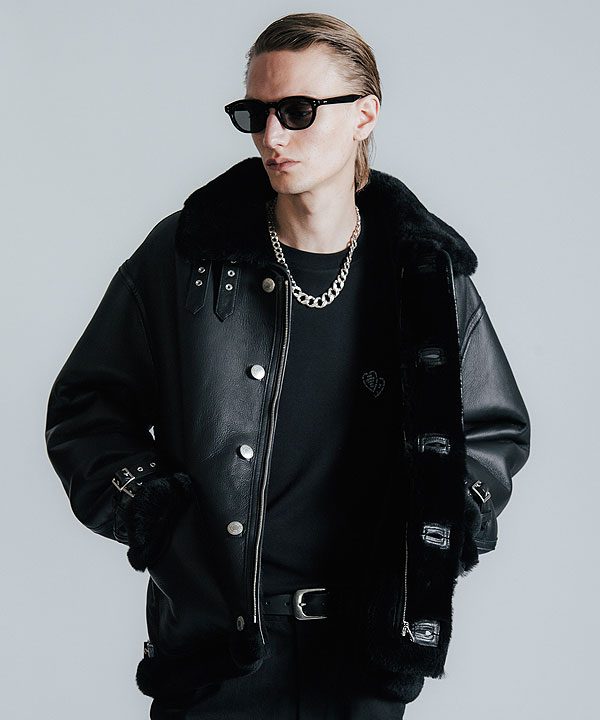 CRIMIE クライミー MOUTON LEATHER JACKET