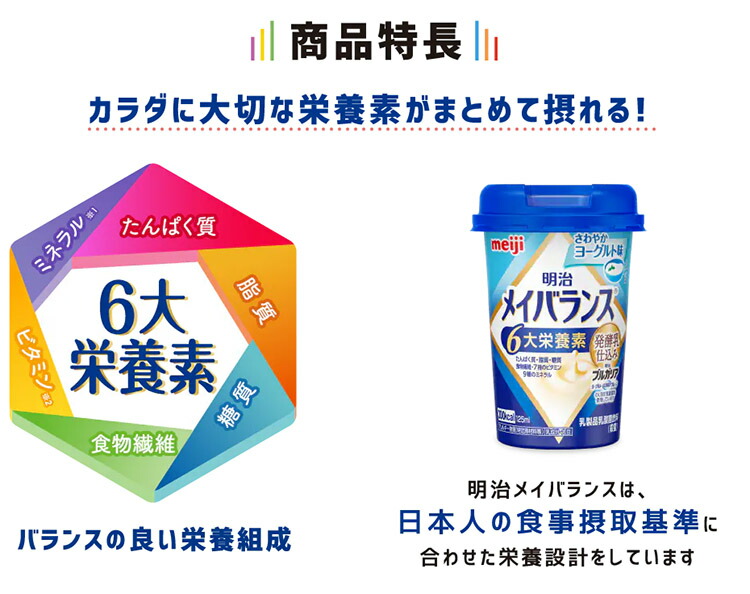 楽天市場】明治 メイバランスMini ココア味 125ml×24本 （メイ