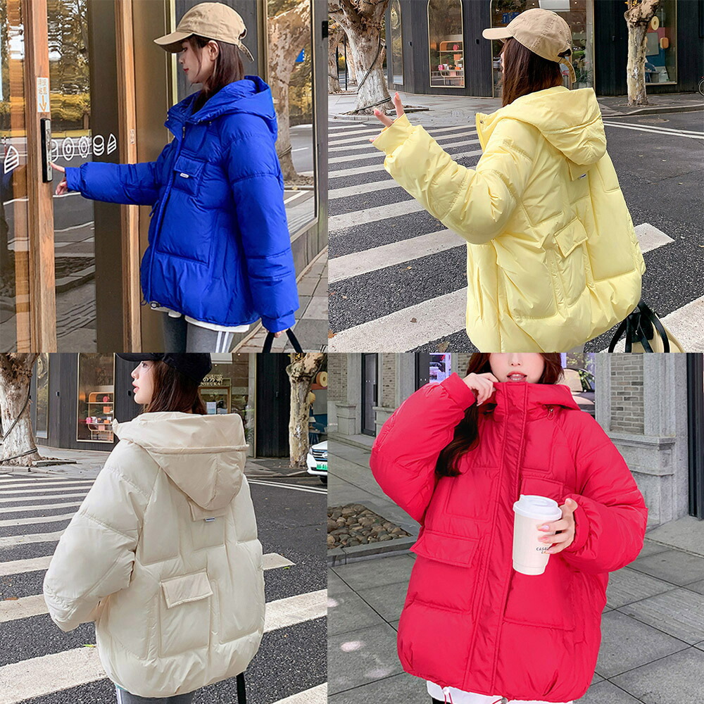 楽天市場】中綿 ダウンジャケット フード付き レディース ダウンコート