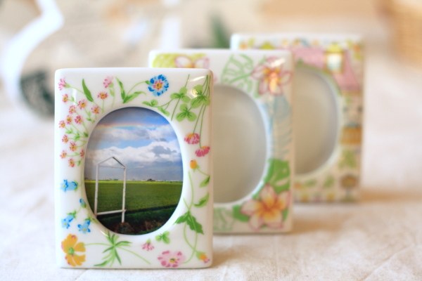 楽天市場】かわいい陶器製写真立て Mサイズ 日本製 瀬戸焼 デジタルも