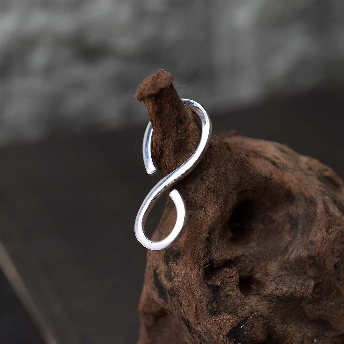 楽天市場】【33×15mm】 シルバー925 カスタムパーツ エイトフック 八の