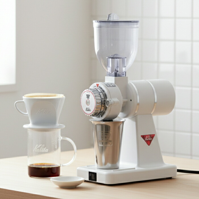 楽天市場】カリタ ナイスカットG 電動コーヒーミル グラインダー 白色