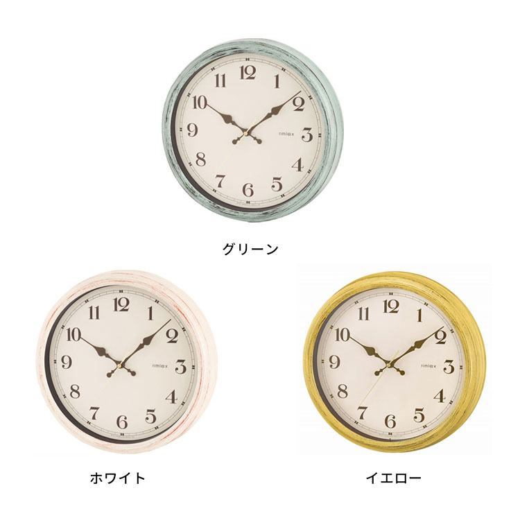楽天市場】掛け時計 電波時計 エアリアルレトロ【壁掛け時計 掛時計