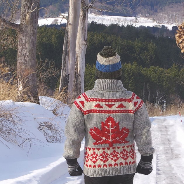 今だけ値下げ⭐︎Kanata⭐︎赤ボーダー ジップアップ/ニットカウチン