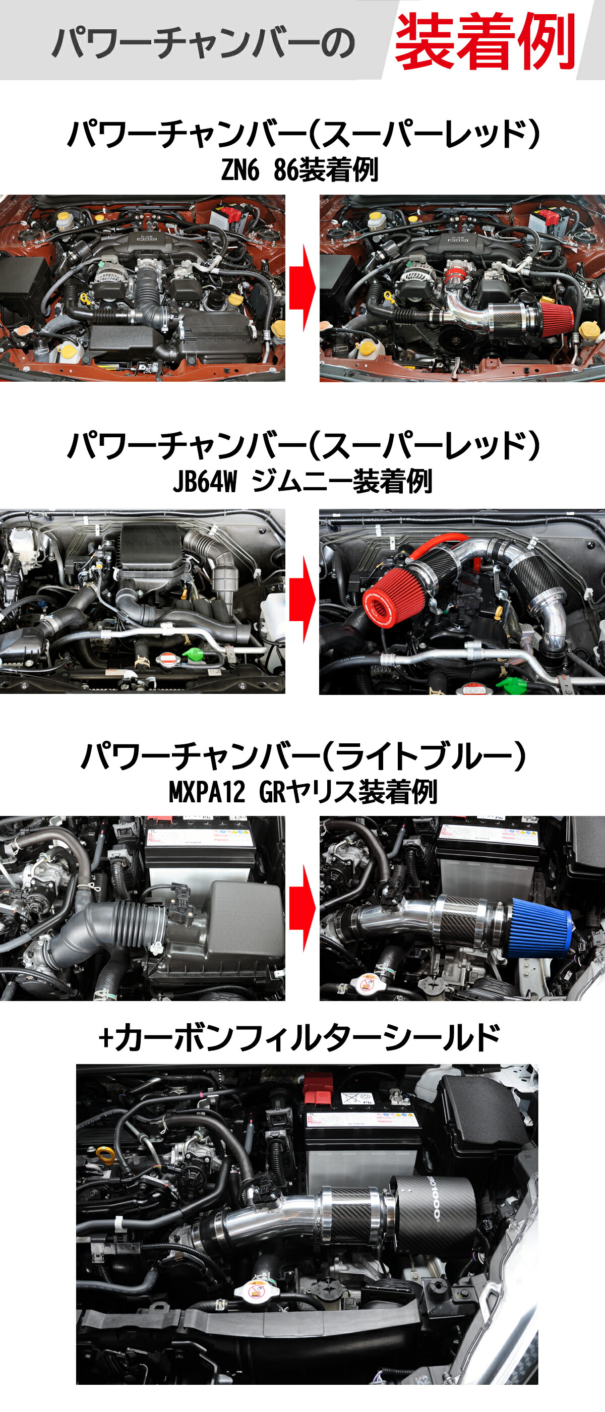 楽天市場】ZERO-1000 パワーチャンバー for K-Car 106-KS014Bライト