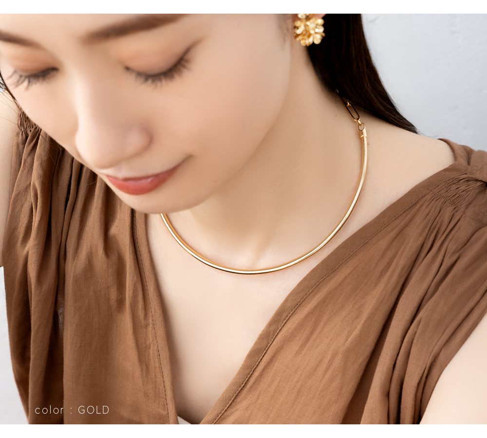 楽天市場】【金属アレルギー対応】チョーカー ニッケルフリー 18k