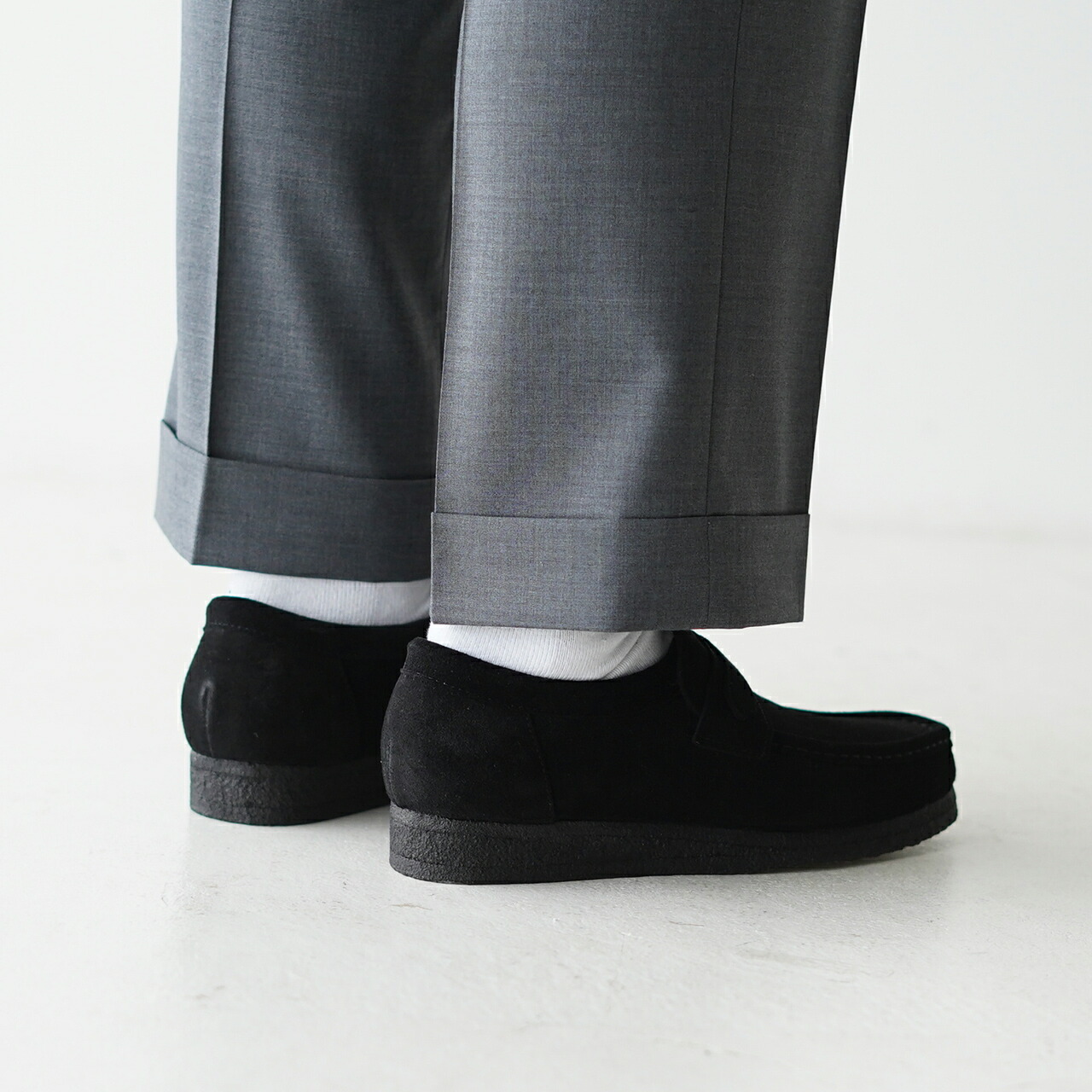 Clarks（クラークス） ワラビーローファー Wallabee Loafer ブラック