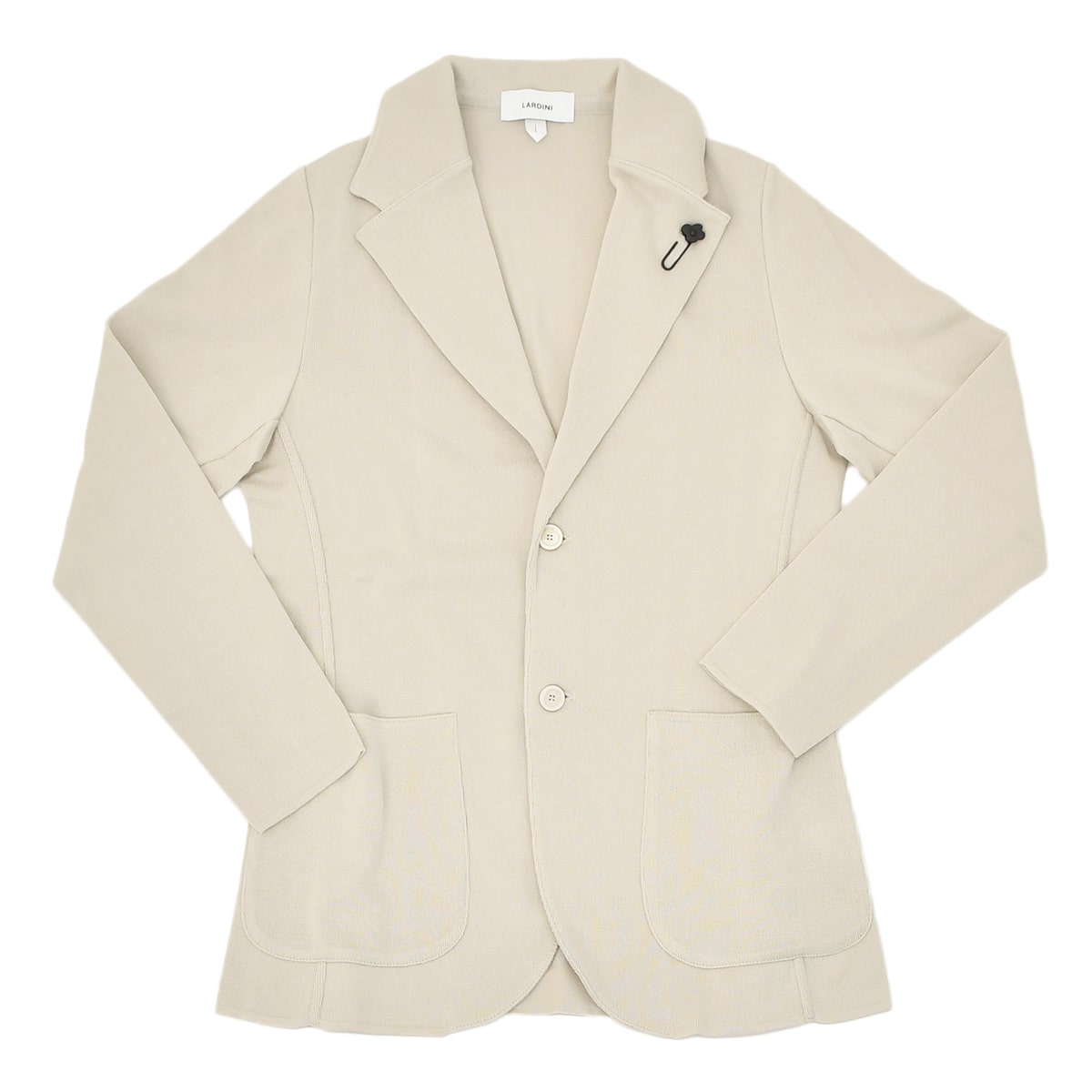 ラルディーニ LARDINI ニットジャケット メンズ 2つ釦シングルフロント