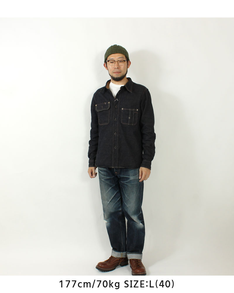楽天市場】エイトジー デニムシャツ 長袖 メンズ アメカジ 大人