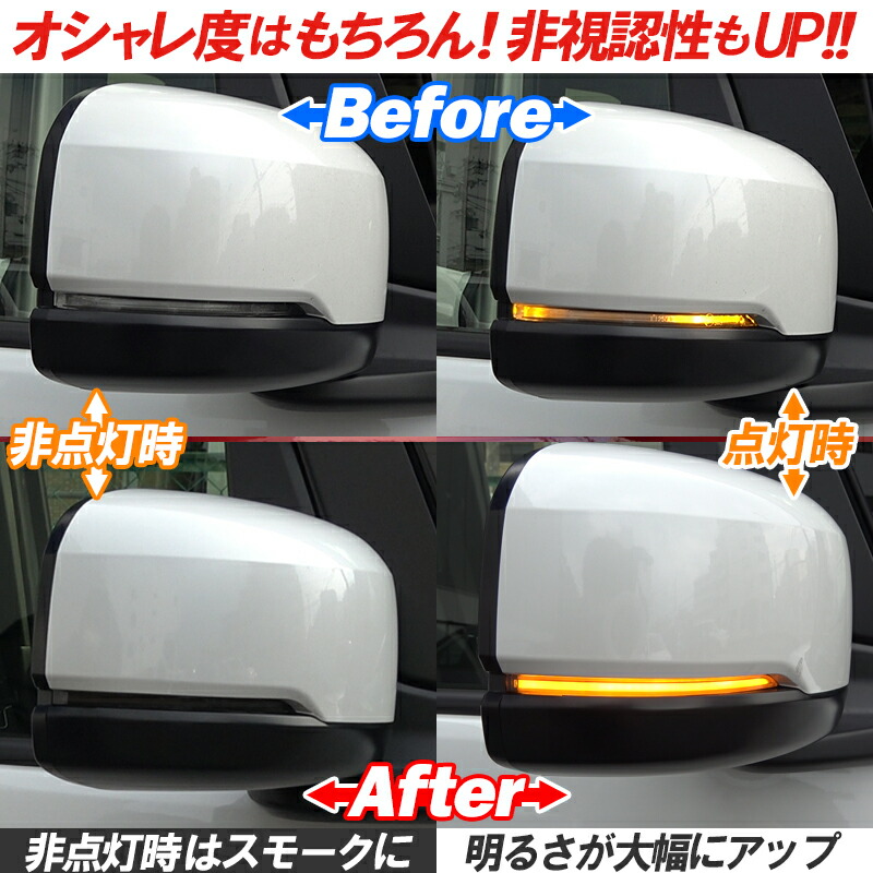 楽天市場】HONDA 新型N-BOX・N-BOXcustom 対応 LEDドアミラー