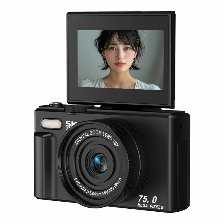 楽天市場】64GBカード無料贈呈 5Kデジタルカメラ コンパクト撮影カメラ