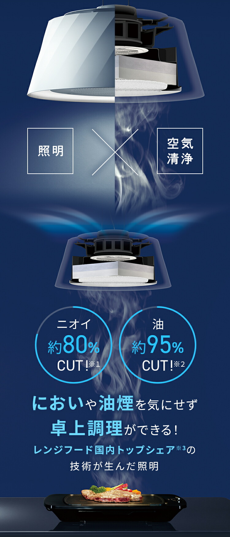 楽天市場】【富士工業公式】【空気清浄機&照明】 クーキレイ ドーム