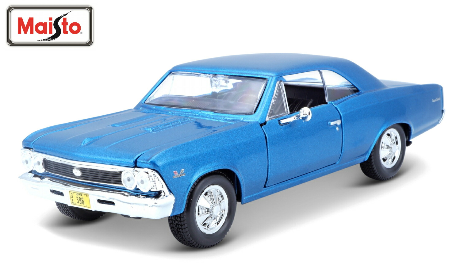 楽天市場】ミニカー 1/24 Maisto シボレー シェベル SS 396 1966