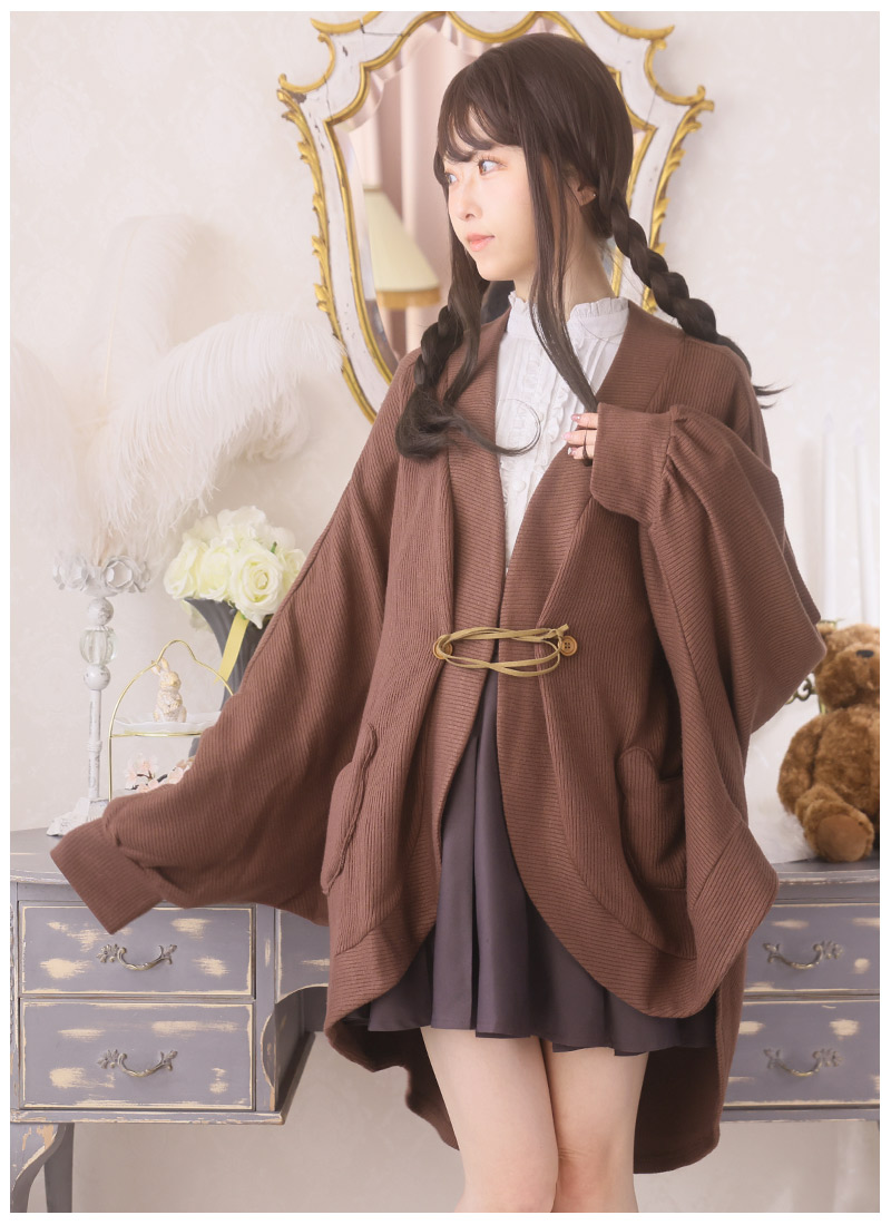 くまさんポンチョ風カーディガン ｜ Favorite