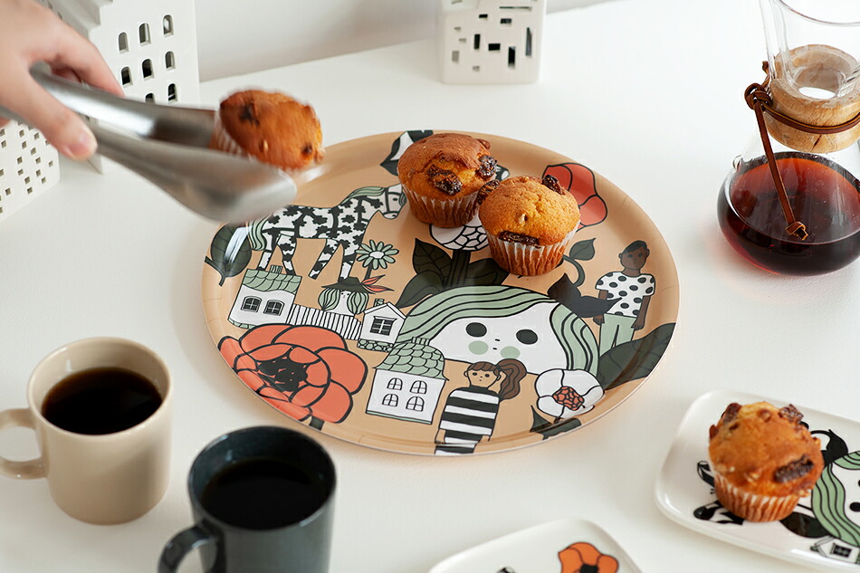 トレイ 31cm（マリメッコ／marimekko） フリーデザイン ｜ 北欧