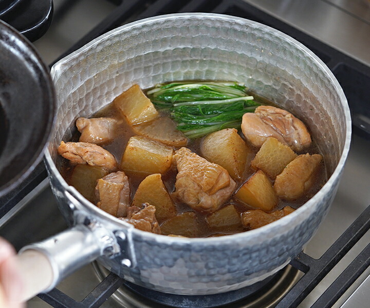 楽天市場】姫野作． 本手打アルミ行平鍋 7寸 雪平鍋 板厚3.5mm 日本製