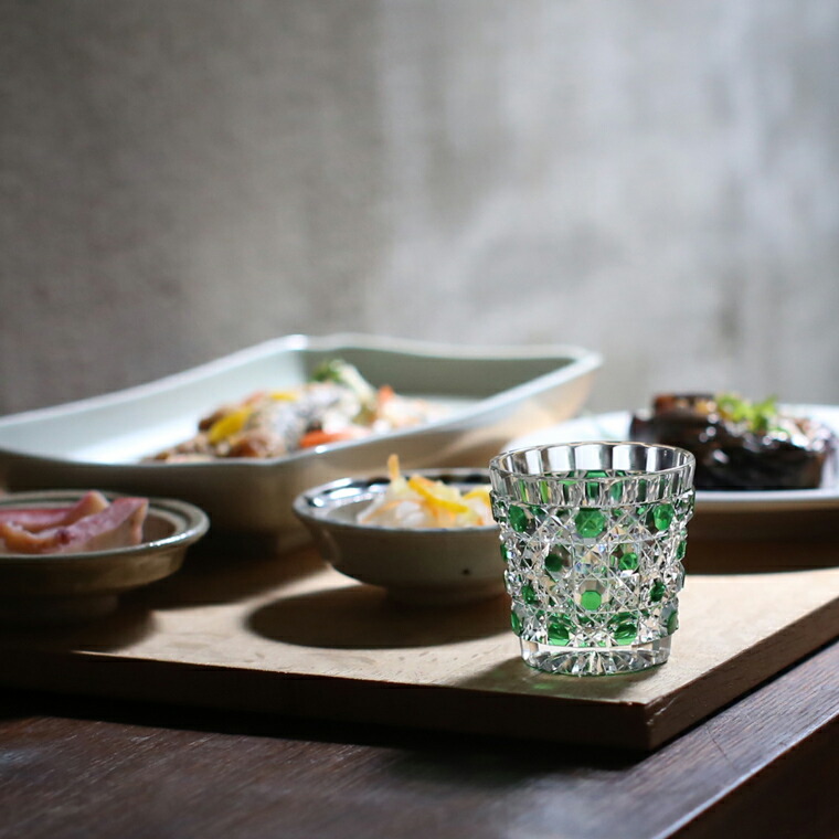 楽天市場】江戸切子 籠目文切立盃 堀口硝子 ぐい呑 猪口 盃 切子グラス