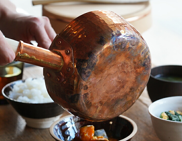 楽天市場】中村銅器製作所 銅行平鍋 銅製 雪平鍋 片手鍋 15cm 18cm