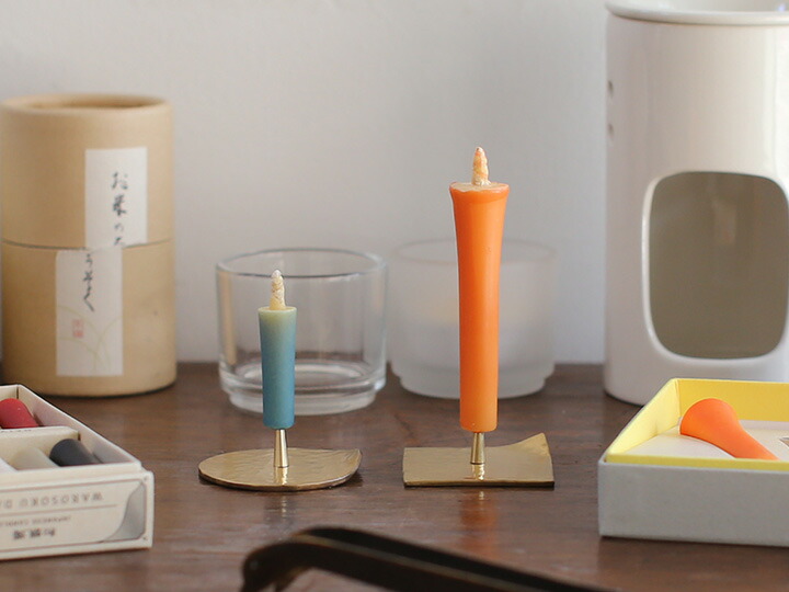 楽天市場】大與 真鍮の燭台 鎚板 角/丸 燭台 ろうそく立て ローソク