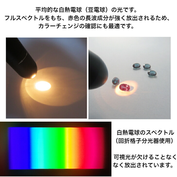 楽天市場】L166Gem/宝石用白熱電球ペンライト/ボタンスイッチ式