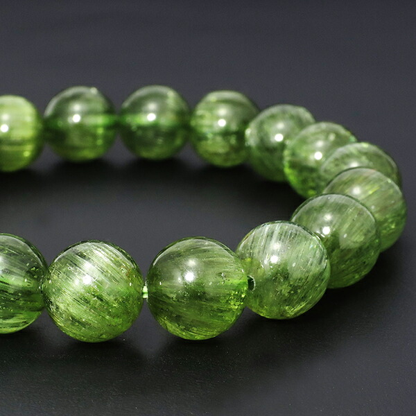 グリーンカイヤナイト ブレスレット 10mm 17.5cm 最高級 カイヤナイト