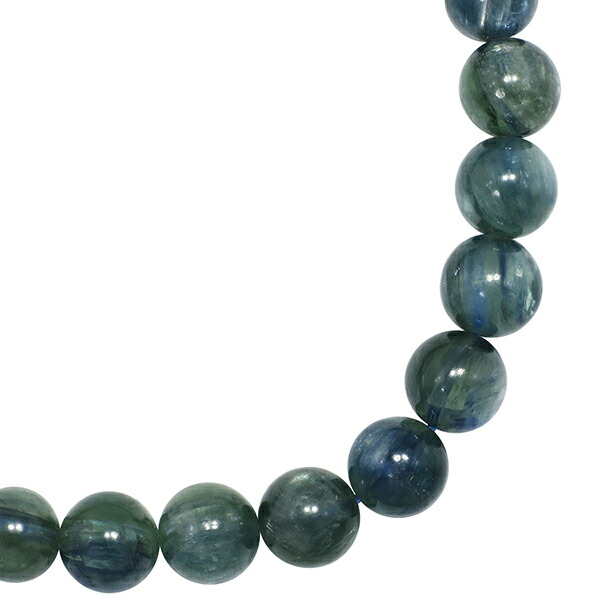 グリーンブルー カイヤナイト ブレスレット 7mm 17.5cm カヤナイト M L
