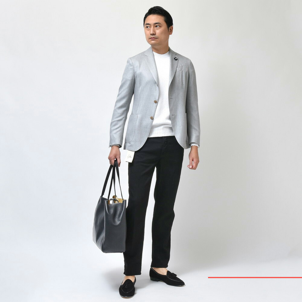 LARDINI（ラルディーニ）EASYイージー カシミアウールシルクソリッド3B