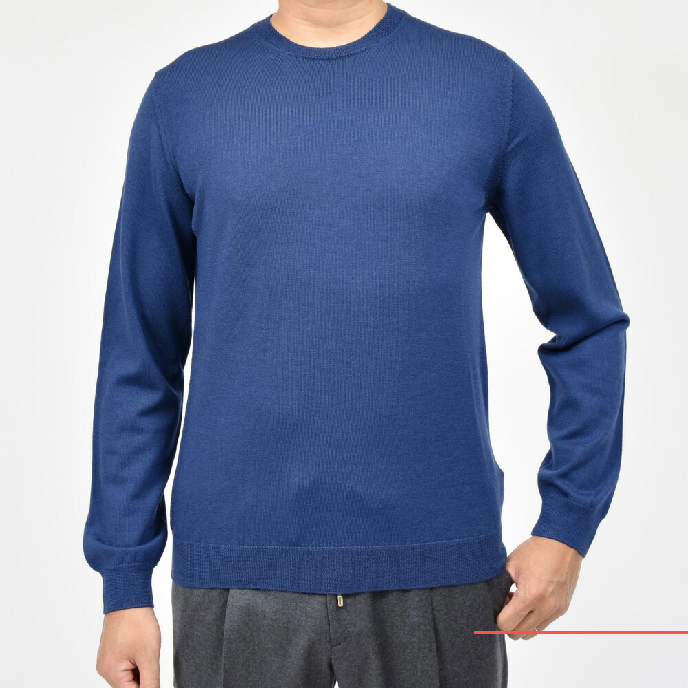 ZANONE（ザノーネ）ハイゲージウールクルーネックニット GIRO/SLIM FIT