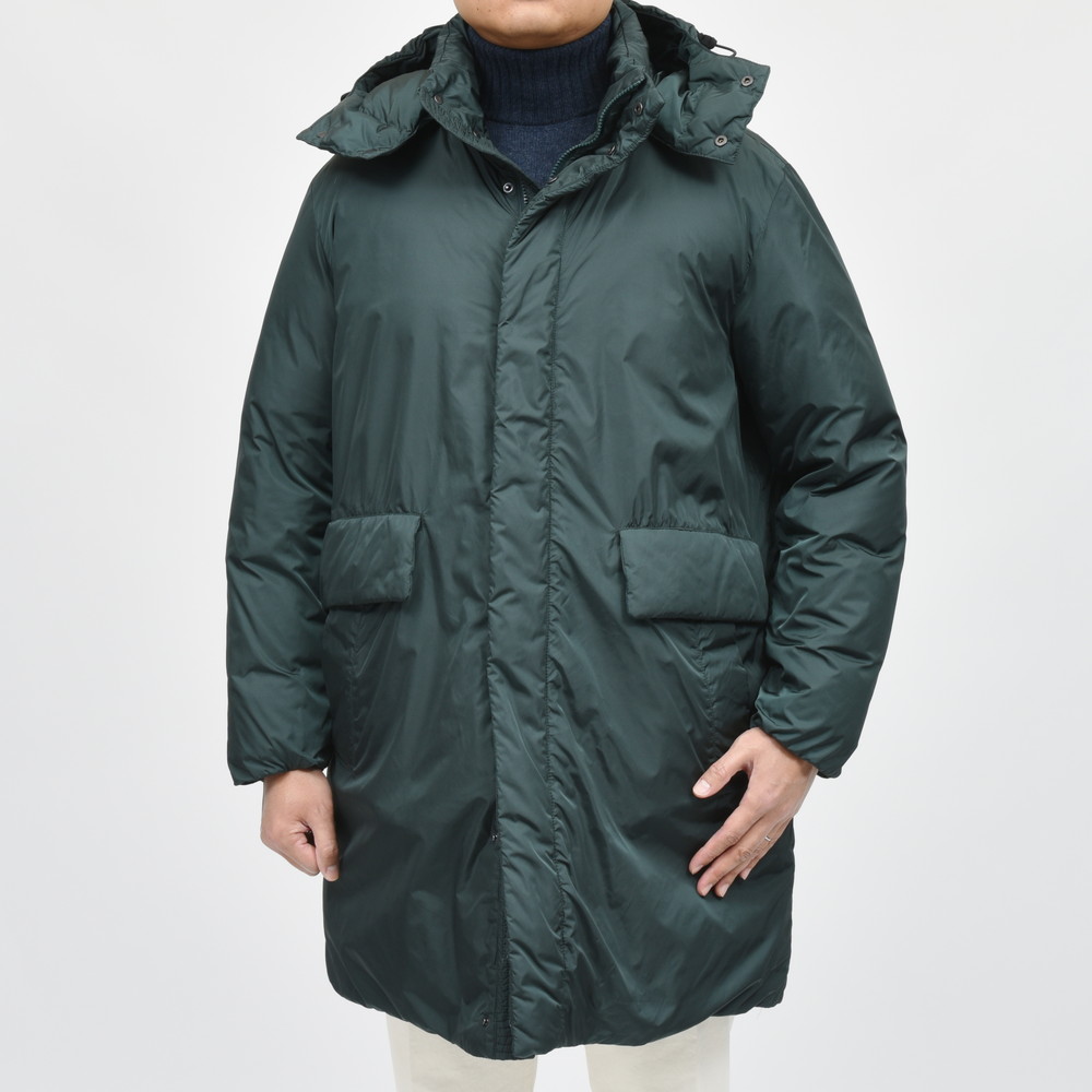 SALE】ASPESI（アスペジ）リサイクルナイロンダウンフーディーコート