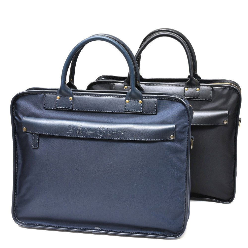 Felisi（フェリージ）リモンタナイロン×バケッタレザーブリーフバッグ