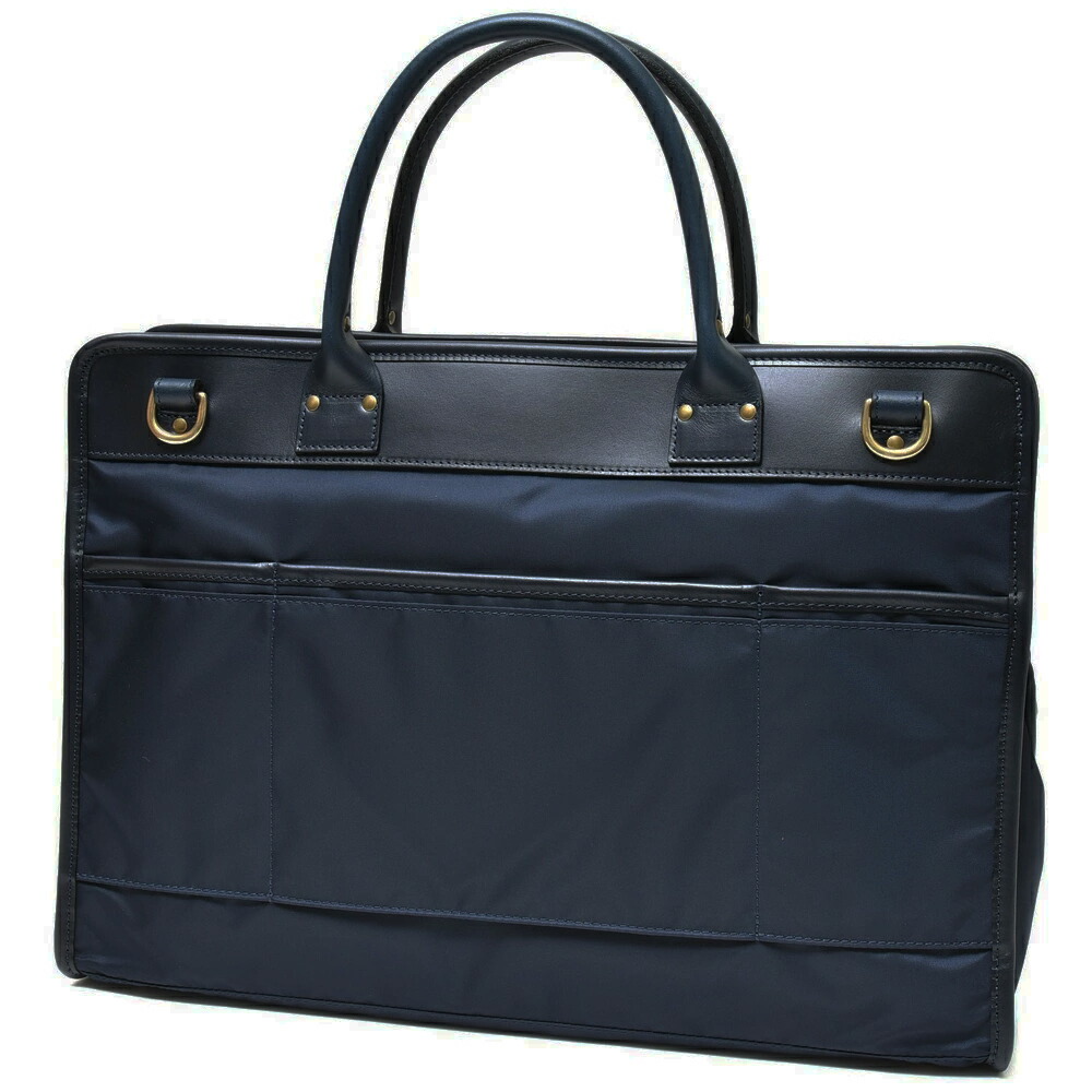 Felisi（フェリージ）リモンタナイロン×バケッタレザーブリーフバッグ