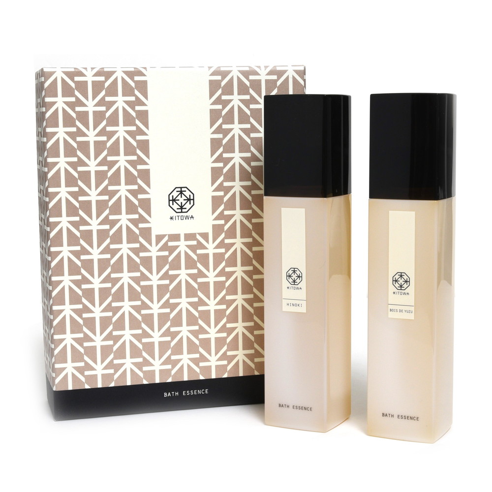 KITOWA バスエッセンス ヒノキ & ボワ ド ユズ 2本セット 新品未使