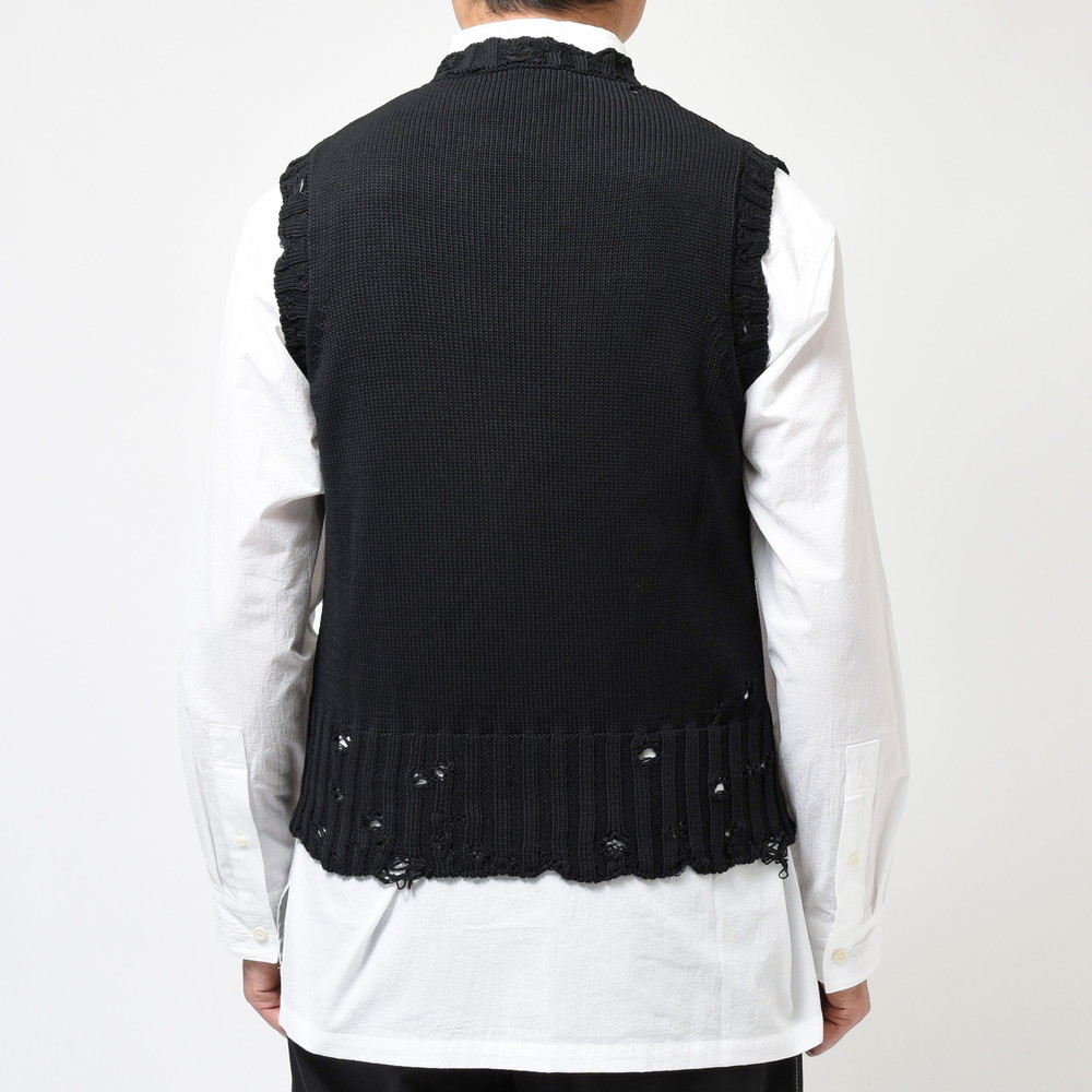 MARNI（マルニ）ハイゲージコットンクラッシュVネックニットベスト