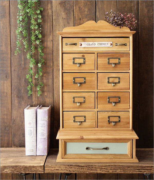 楽天市場】小物入れ 引き出し 収納 木製 ミニチェスト 卓上 壁掛け