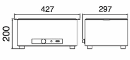 業務用/新品】カップウォーマー タイジ 湯煎式 HS-12N 幅427×奥行297